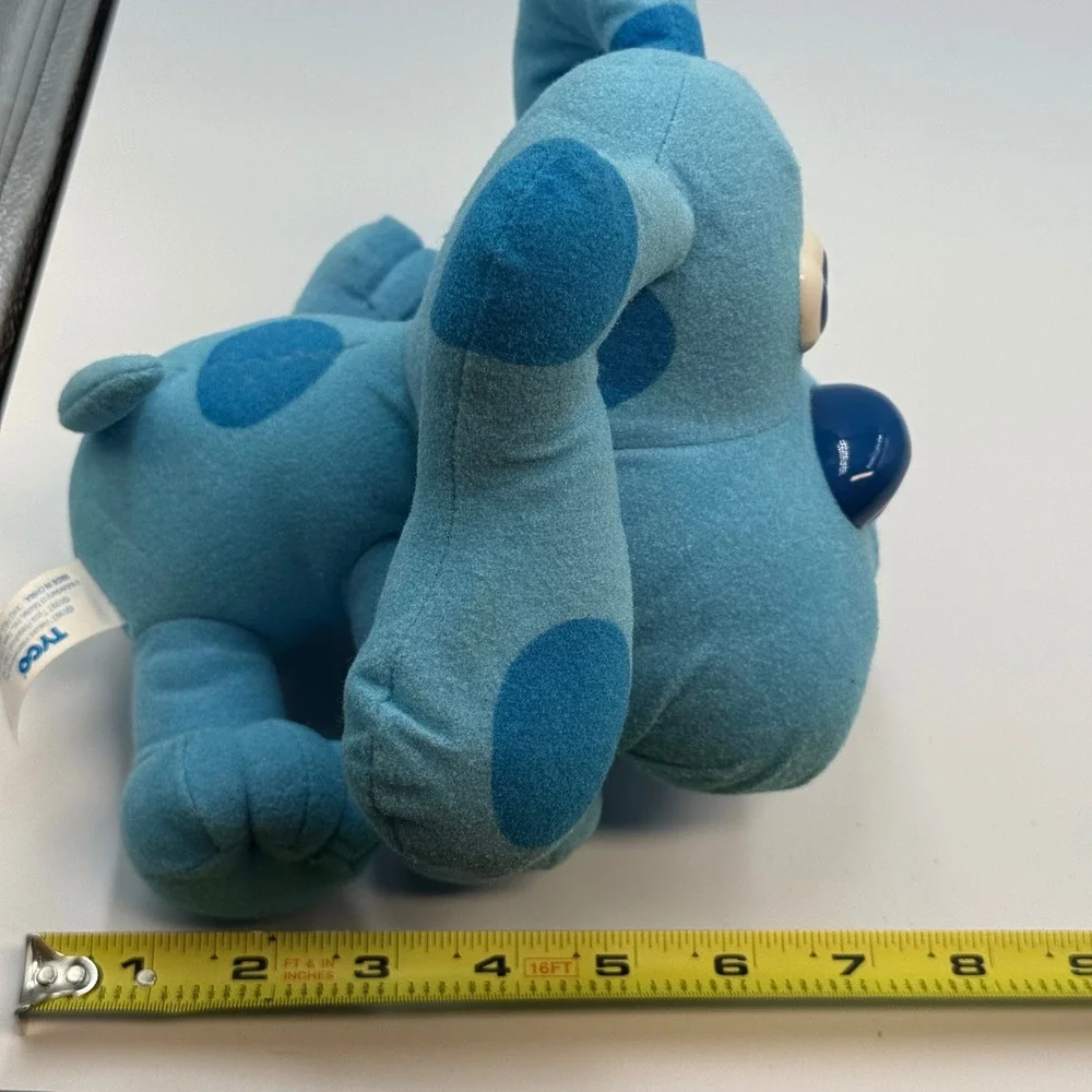 Vintage 1997 Tyco Blues Clues Pose A Blue‎ Plush Dog Posable Ears 39955 8 Inch
